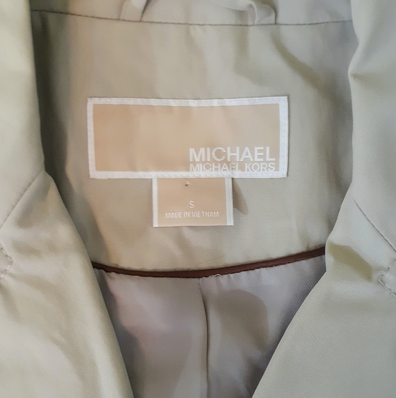 Michael kors rain trench coat sz small - Picture 3 of 6